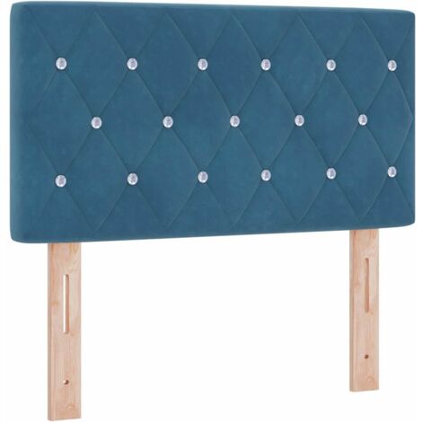 Tête de lit Bleu foncé 80 cm Velours