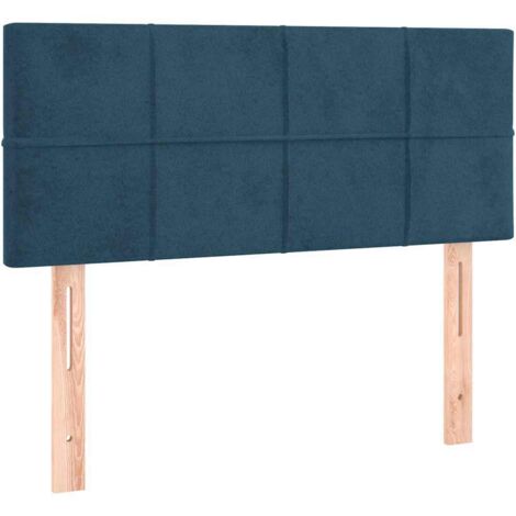 Tête de lit Bleu foncé 90x5x78/88 cm Velours