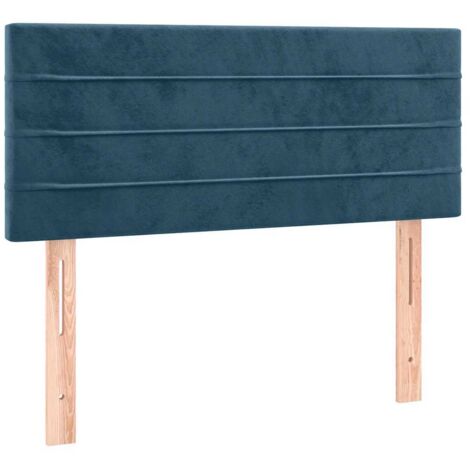 Tête de lit Bleu foncé 90x5x78/88 cm Velours