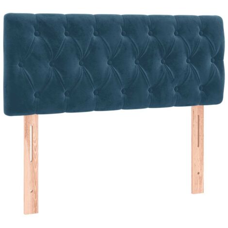 Tête de lit Bleu foncé 90x7x78/88 cm Velours
