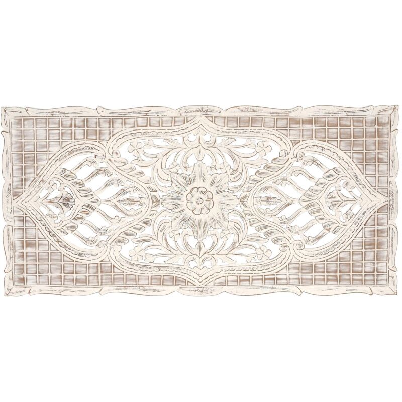 Tête de lit - Bois - Blanc - Décoration d'Autrefois