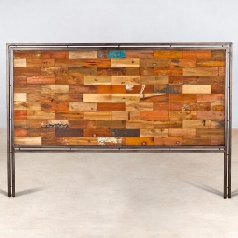 Tête de lit bois recyclé 160cm CARAVELLE