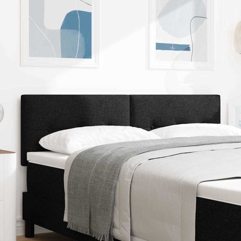 Tête de lit avec tête de lit Noir 160 cm tissu vidaXL