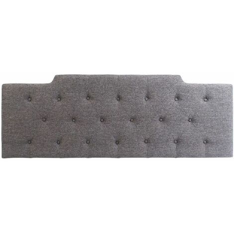 Tête de lit capitonnée 157 cm gris chiné