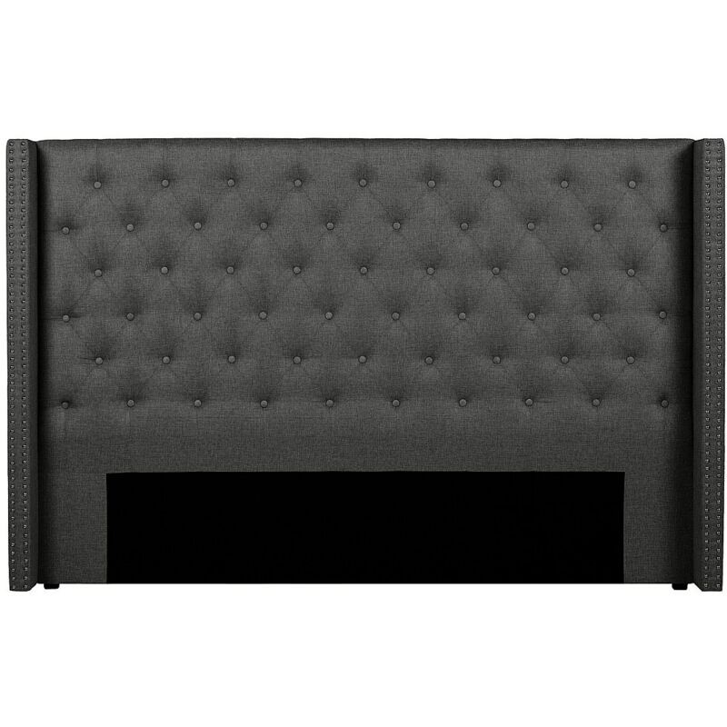 Vente-unique - Tête de lit capitonnée 170 cm - Tissu - Gris - massimo ii