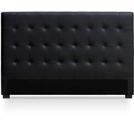 Tête de Lit Capitonnée "Amor" 180cm Noir