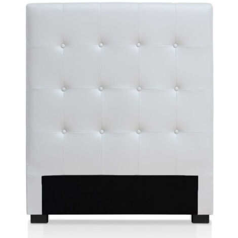 Tête de Lit Capitonnée "Amor" 90cm Blanc