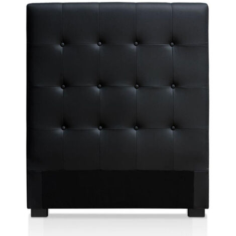 Tête de Lit Capitonnée "Amor" 90cm Noir
