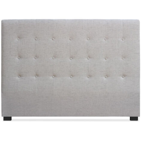 Tête de Lit Capitonnée en Tissu "Amor" 160cm Beige