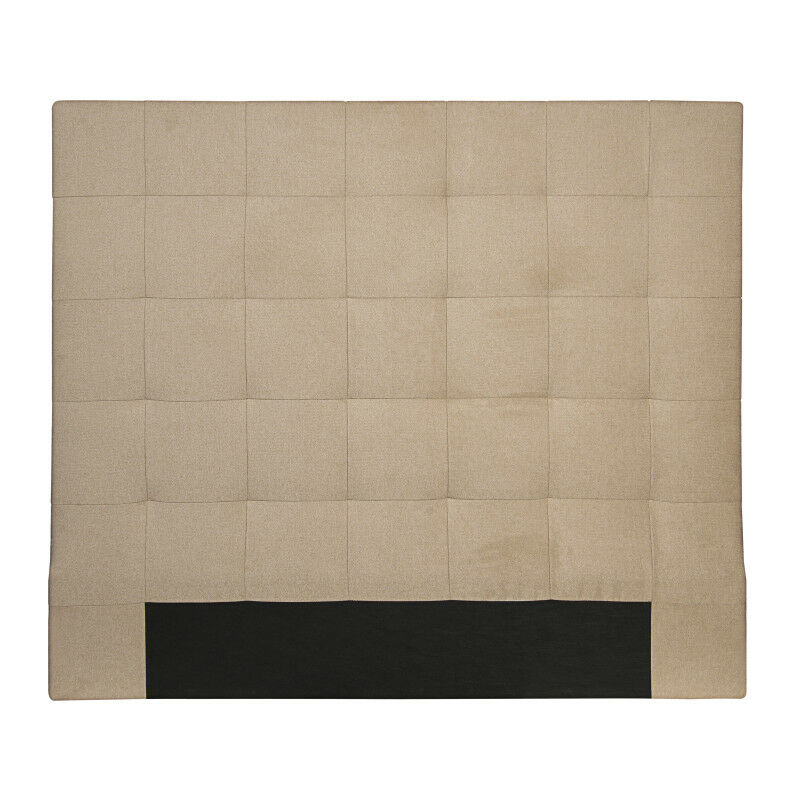 Tête de lit capitonnée en tissu megan - Beige, Largeur - 160 cm