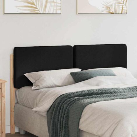 Tête de lit capitonnée-Panneau de lit Marron et Noir 120 cm Pin massif 280057