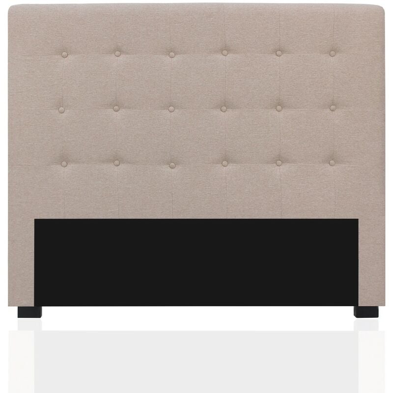 Tête de lit capitonnée Premium Tissu 140cm Beige