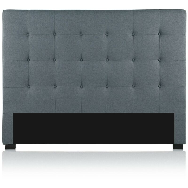 Tête de lit capitonnée Premium Tissu 160cm Gris