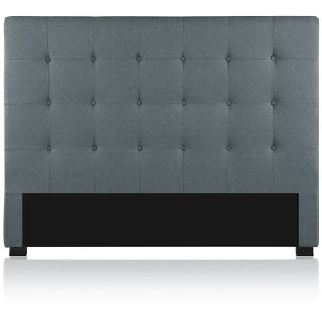 Tête de lit capitonnée Premium Tissu 160cm Gris