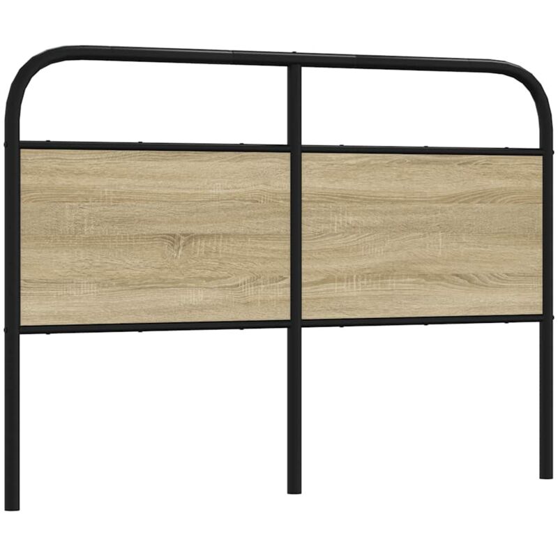 Vidaxl - Tête de lit chêne sonoma 140 cm acier et bois d'ingénierie