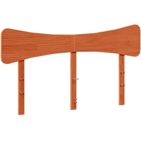 Tête de lit cire marron 140 cm bois massif de pin