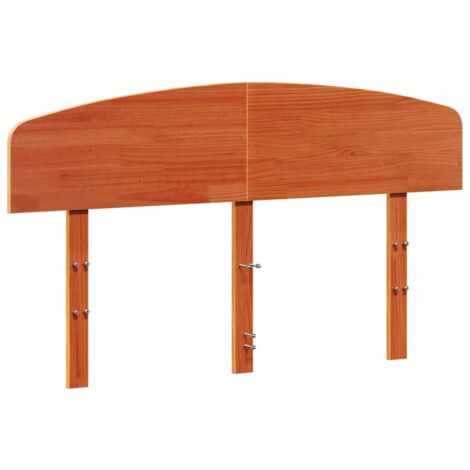 Tête de lit cire marron 140 cm bois massif de pin