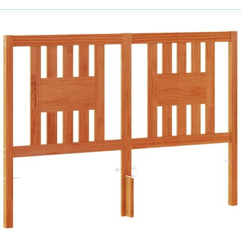 Tête de lit cire marron 140 cm bois massif de pin