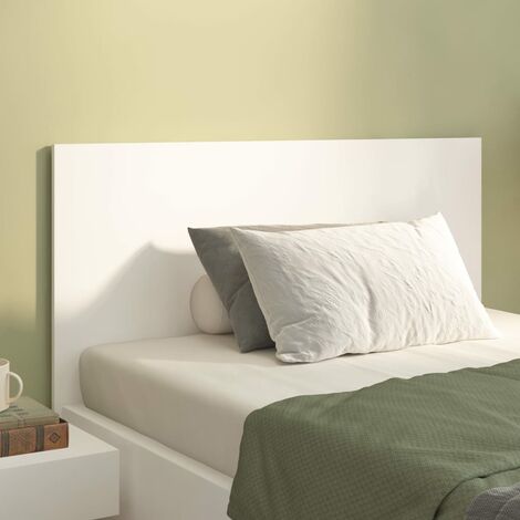 Tête de lit Contemporain - Tête de lit pour Chambre Maison - Blanc 120x1,5x80 cm Bois d'ingénierie -61400 - Blanc