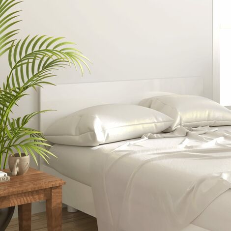 Tête de lit Contemporain - Tête de lit pour Chambre Maison - Blanc brillant 160x1,5x80 cm Bois d'ingénierie -91812 - Blanc