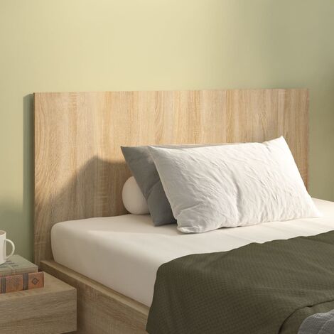Tête de lit Contemporain - Tête de lit pour Chambre Maison - Chêne sonoma 120x1,5x80 cm Bois d'ingénierie -98031 - Brun