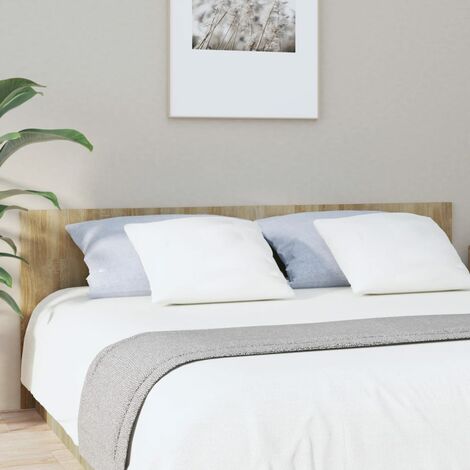 Tête de lit Contemporain - Tête de lit pour Chambre Maison - Chêne sonoma 200x1,5x80 cm Bois d'ingénierie -50157 - Brun