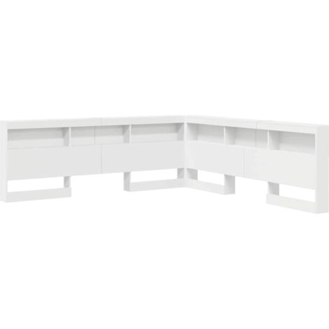 Tête de lit de rangement Blanc 180 cm Bois d'ingénierie vidaXL
