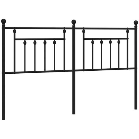 Tête de lit de remplacement métal noir 160 cm