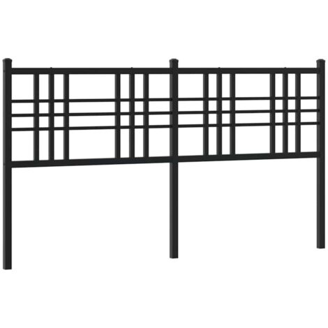 Tête de lit de remplacement métal noir 160 cm