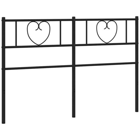 Tête de lit de remplacement métal noir 160 cm