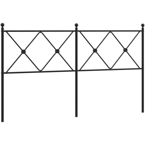 Tête de lit de remplacement métal noir 160 cm