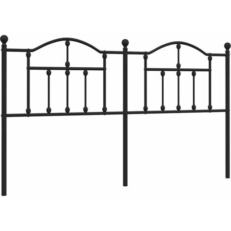Tête de lit de remplacement métal noir 160 cm