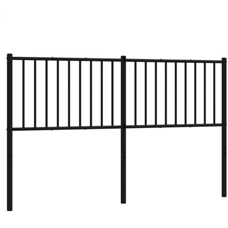 Tête de lit de remplacement métal noir 160 cm
