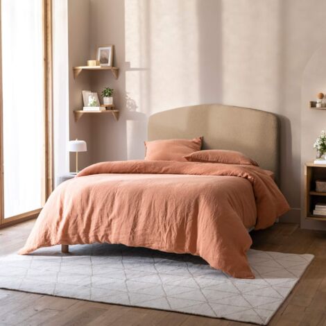 Tête de lit déco bouclette 160 cm beige