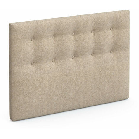 Tête de lit déco capitonnée beige sable - SOMEO 140