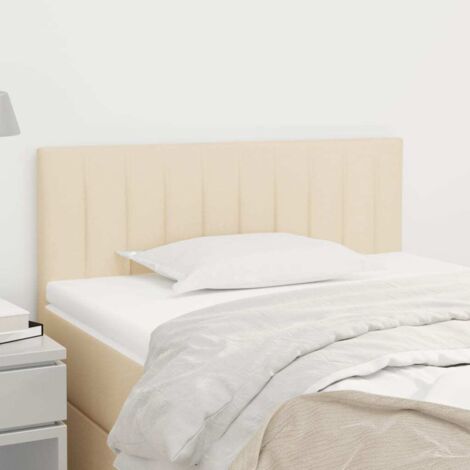 Tête de lit Design industriel - Pour Lit adulte - Crème 100x5x78/88 cm Tissu Chic-903622