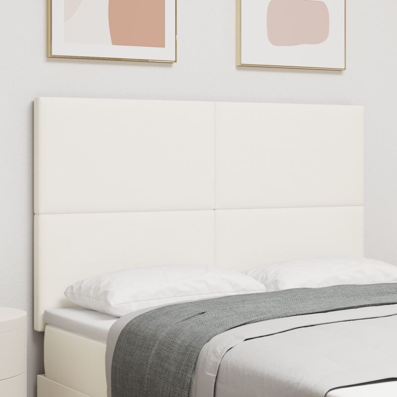 Vidaxl - tête de lit Simple Crème 140cm en tissu velours côtelé