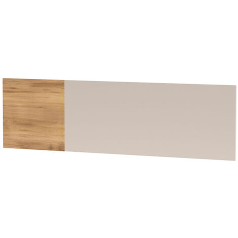 Tête de lit double coloris Beige/chêne Mauvella - Longueur 160 x Hauteur 45 x Profondeur 1,6 cm