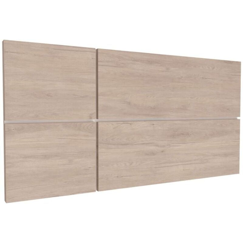 Tête de lit Elsa, panneau de particules et mélamine haute densité, Chêne Aurora, 100 cm