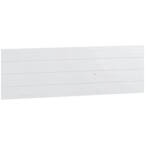 Tête de lit en bois coloris blanc - longueur 156 x hauteur 45 cm -PEGANE-