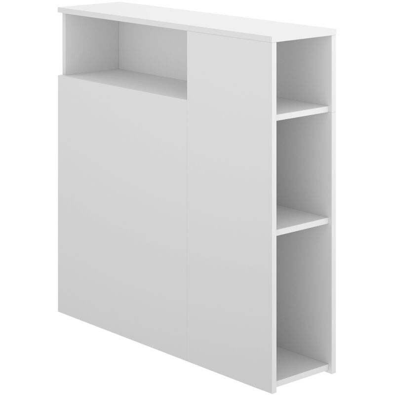 Tête de lit en bois coloris blanc - Longueur 97 x Profondeur 23,5 x Hauteur 95 cm
