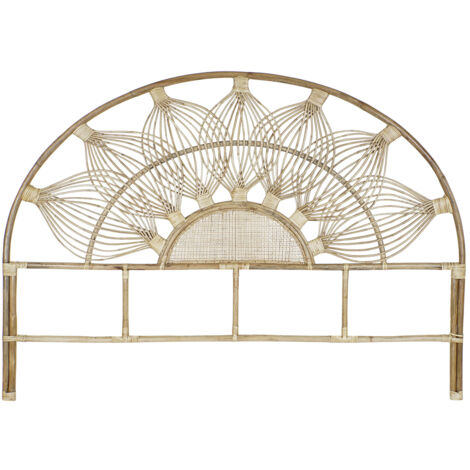 Tête de lit en bois coloris naturel - longueur 178 x profondeur 4 x Hauteur 127 cm