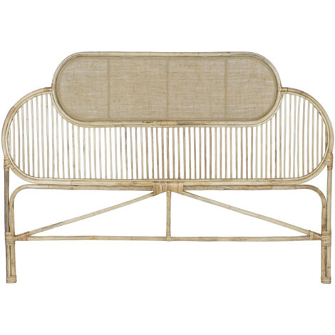 Tête de lit en bois coloris naturel - longueur 180 x profondeur 4 x Hauteur 128 cm