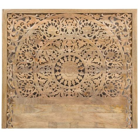 Tête de lit en bois de manguier sculpté Vittoria