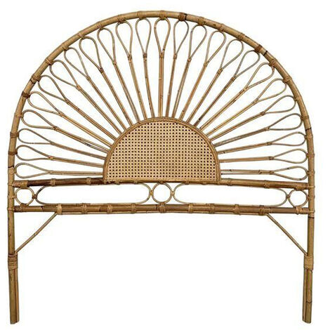 Tête de lit en bois de rotin coloris naturel - Longueur 178 x profondeur 4 x hauteur 90 cm -PEGANE-