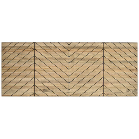 Tête de lit en bois massif de pin. Chevron. 160X60x1,8cm. - Effet Vintage