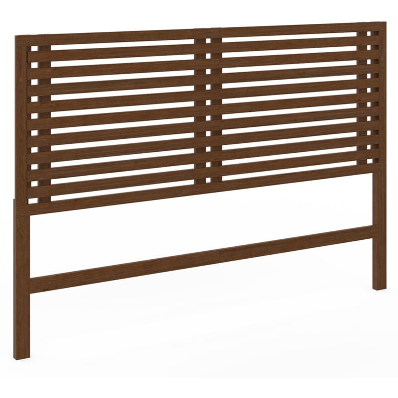 Tête de lit sur pied en lattes ava 160 cm façon bois vieilli