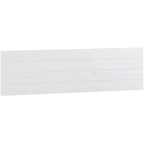 Tête de lit en pin massif coloris Blanc - Longueur 155 x Hauteur 45 cm