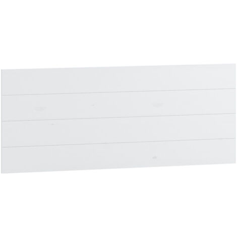 Tête de lit en pin massif pour lits de 90 et 105 cm coloris Blanc - Longueur 110 x Hauteur 45 cm