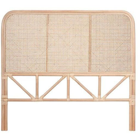 Tête de lit en rotin coloris naturel - Longueur 178 x profondeur 4 x hauteur 90 cm -PEGANE-